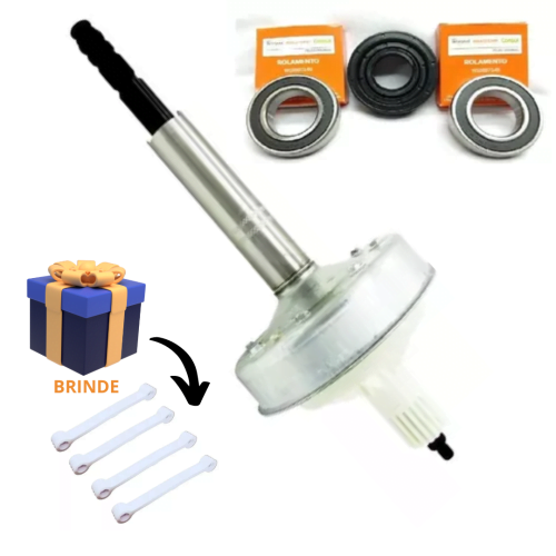 Kit Mecanismo Eixo Longo Lavadora Brastemp Consul Maré 10kg